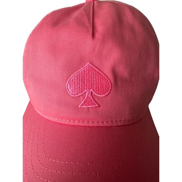 KATE SPADE Strawberry Shake Logo Baseball Hat Cap NEW NWT - Picture 2 of 6